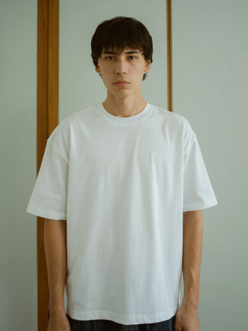 Oversized Cropped Boxy Tee - White
