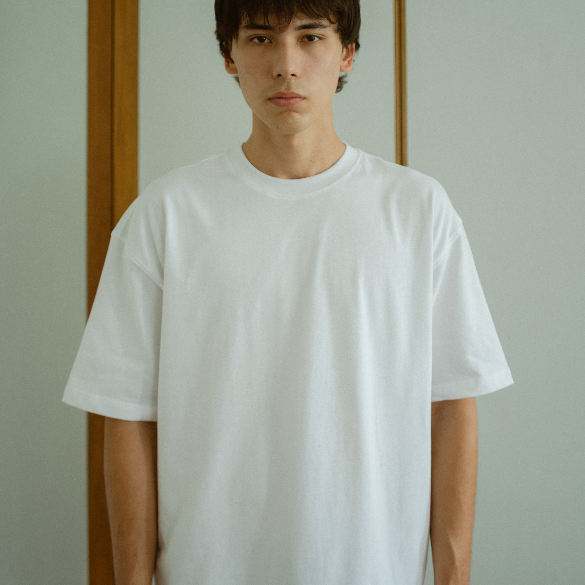 Oversized Cropped Boxy Tee - White